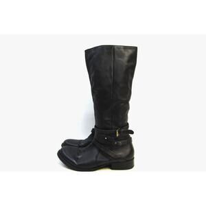 Steve Madden Womens Size 10 M Black Leather Fashion 15" Knee High Boots